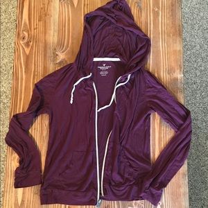 American Eagle light-weight hooded zip-up
